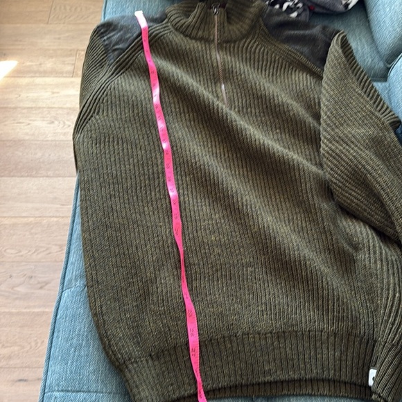 Peregrine Foxton Quarter Zip Jumper/Sweater Olive Green Size XXL - Picture 10 of 11